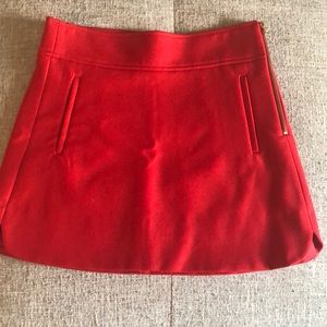J Crew Felt Skirt
